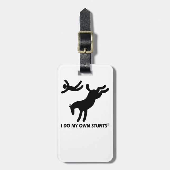 Etiqueta De Bagagem Cavalo meus próprios conluios (Frente Vertical)