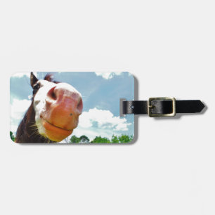 Etiqueta De Bagagem Cavalo Sorridente