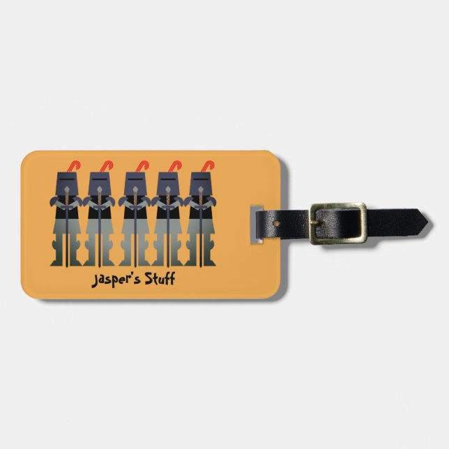 Etiqueta De Bagagem Cavalos (Frente Horizontal)