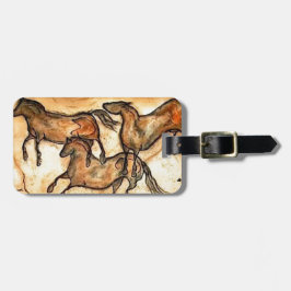 Etiqueta De Bagagem Cavalos da caverna **