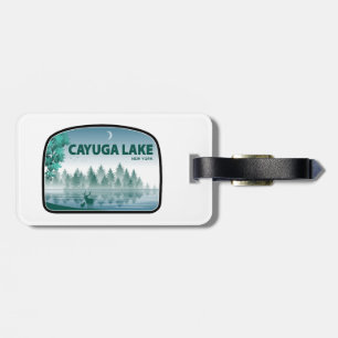 Etiqueta De Bagagem Cayuga Lake New York Deer