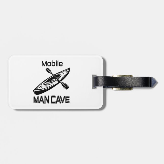 Etiqueta De Bagagem Celular Cave Kayak (Traseira Horizontal)