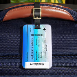 Etiqueta De Bagagem Cena marítima de embarque