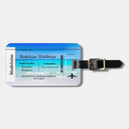 Etiqueta De Bagagem Cena marítima de embarque