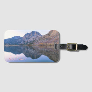 Etiqueta De Bagagem Cenário do Lago Silver ao Nascer do Sol