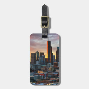 Etiqueta De Bagagem Centro de Colômbia e Seattle do centro, Seattle