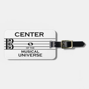 Etiqueta De Bagagem Centro do Universo Musical Alto Clef Design