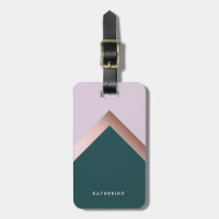 Cerceta cor-de-rosa do ouro e design geométrico