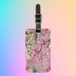 Etiqueta De Bagagem cereja florescente e damascos