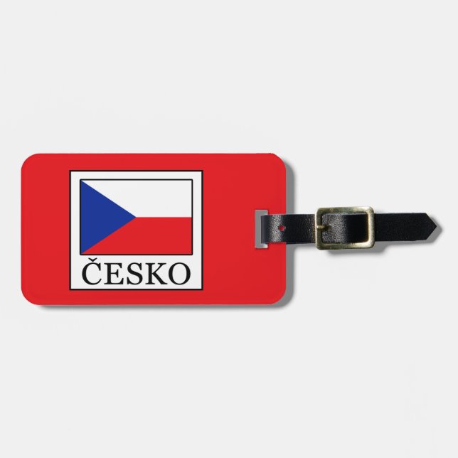 Etiqueta De Bagagem Česko (Frente Horizontal)