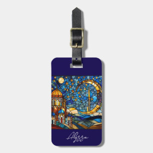 Etiqueta De Bagagem Céu Noturno de Marrocos Personalizado 