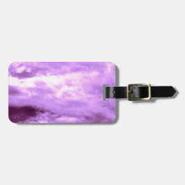 Etiqueta De Bagagem Céu Roxo Dramático