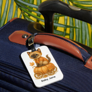 Etiqueta De Bagagem Chá de fraldas de outono para amantes de gatos Bag