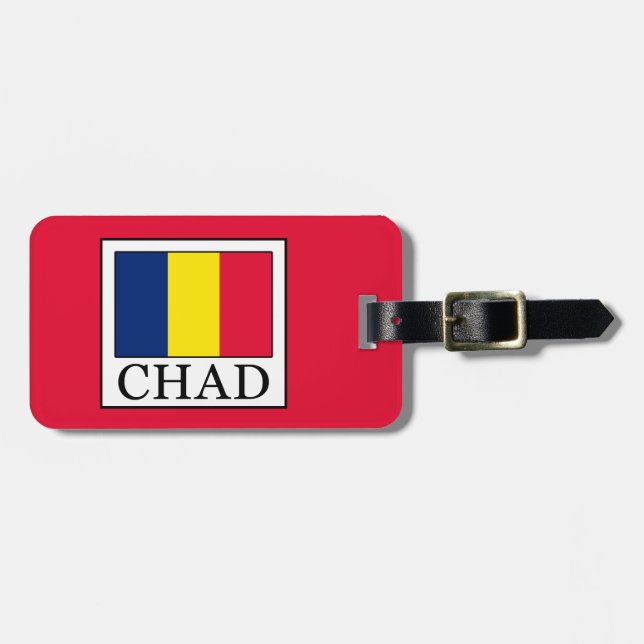 Etiqueta De Bagagem Chade (Frente Horizontal)