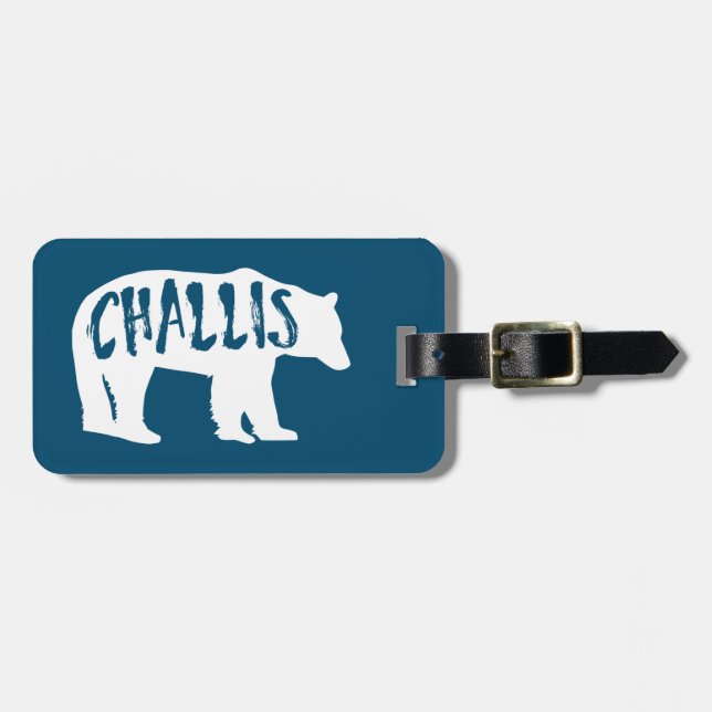 Etiqueta De Bagagem Challis Idaho Bear (Frente Horizontal)
