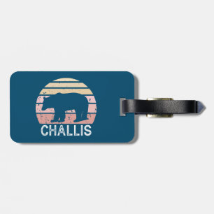 Etiqueta De Bagagem Challis Idaho Retro Bear