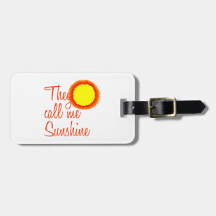 Etiqueta De Bagagem Chamam-me Sunshine