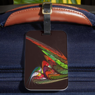 Etiqueta De Bagagem Chameleon Abstrato Art