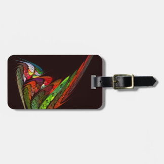 Etiqueta De Bagagem Chameleon Abstrato Art Address