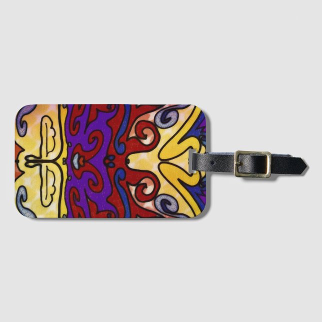 Etiqueta De Bagagem Chapéu de Jester (Frente Horizontal)