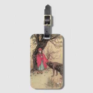 Etiqueta De Bagagem Chapeuzinho Vermelho Vintage por Warwick Goble