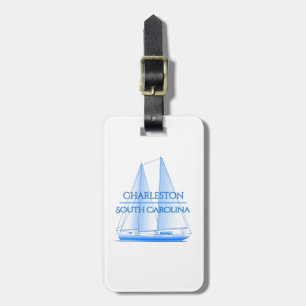 Etiqueta De Bagagem Charleston Coastal Sailor Náutico