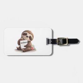 Etiqueta De Bagagem Charming Sloth