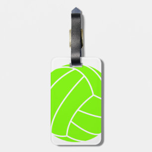 Etiqueta De Bagagem Chartreuse, Neon Green Voleibol