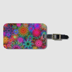 Etiqueta De Bagagem Chaveiro de rolo colorido, uma caneta