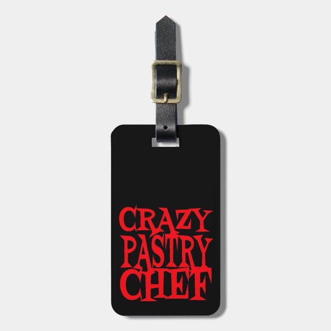 Etiqueta De Bagagem Chef de pastelaria (Frente Vertical)
