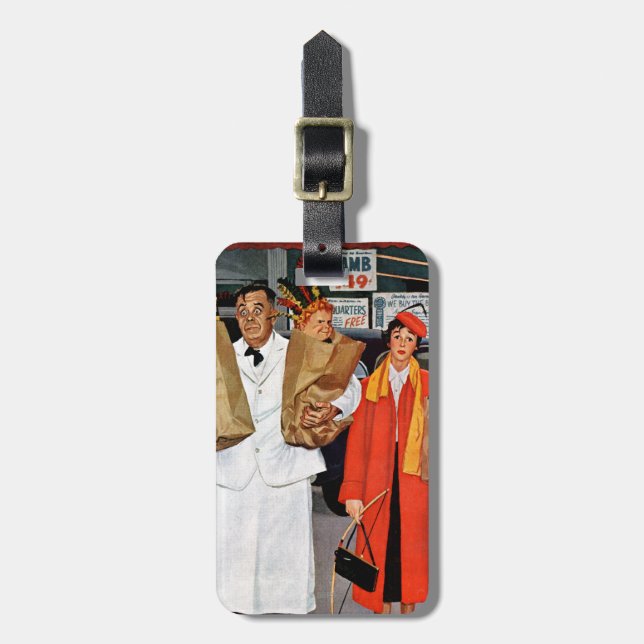 Etiqueta De Bagagem Cheio do saco do problema (Frente Vertical)