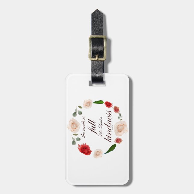 Etiqueta De Bagagem cheio psalm 33 (Frente Vertical)