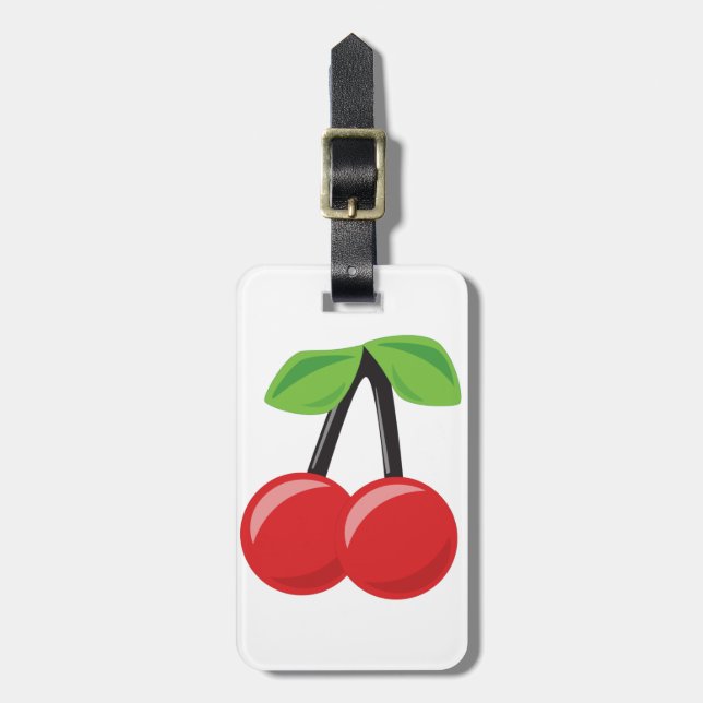 Etiqueta De Bagagem Cherry (Frente Vertical)