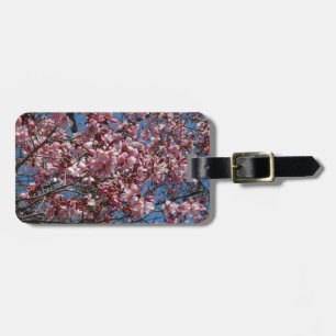 Etiqueta De Bagagem Cherry Blossoms e Blue Sky Primavera Floral