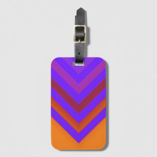 Etiqueta De Bagagem Chevron Sunset