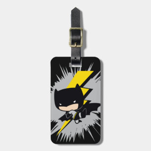 Etiqueta De Bagagem Chibi Batman Lightning Kick