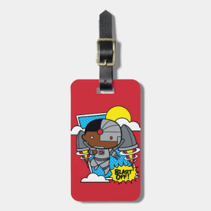 Etiqueta De Bagagem Chibi Cyborg Explode!