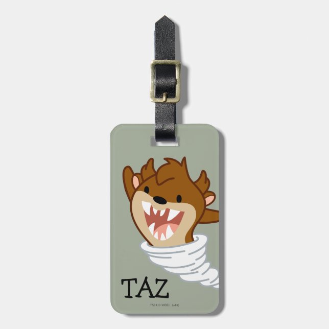 Etiqueta De Bagagem Chibi Tornado TAZ™ (Frente Vertical)