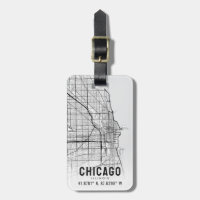 Chicago, Illinois City Map Topografia