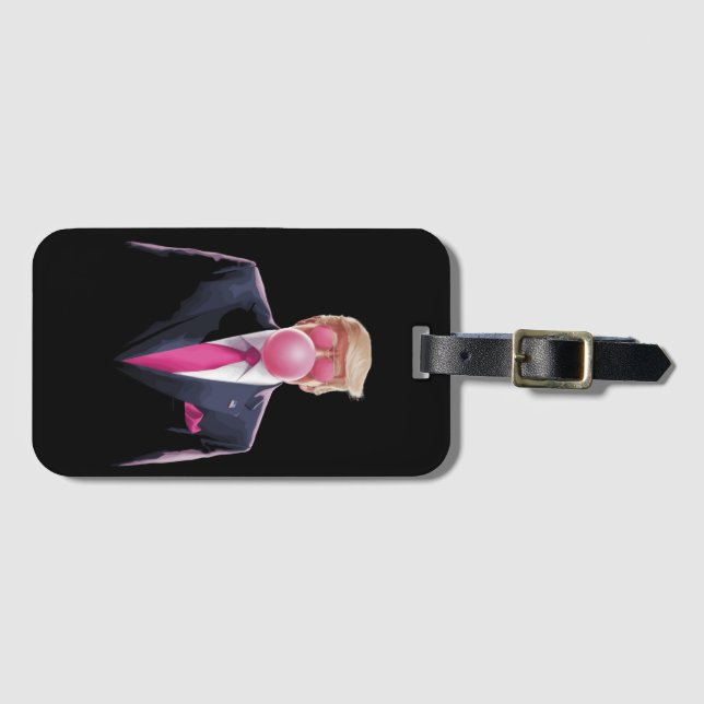 Etiqueta De Bagagem Chiclete Trump (Frente Horizontal)