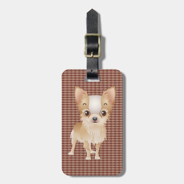 Etiqueta De Bagagem chihuahua (Frente Vertical)