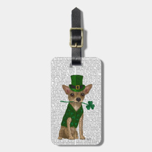 Etiqueta De Bagagem Chihuahua Leprechaun