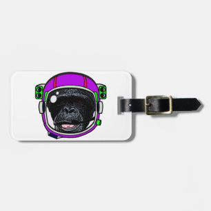 Etiqueta De Bagagem Chimp espacial