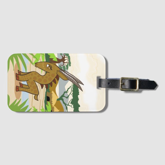 Etiqueta De Bagagem Chiwara Antelope (Frente Horizontal)