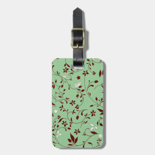 Etiqueta De Bagagem Chocolate Mint Floral