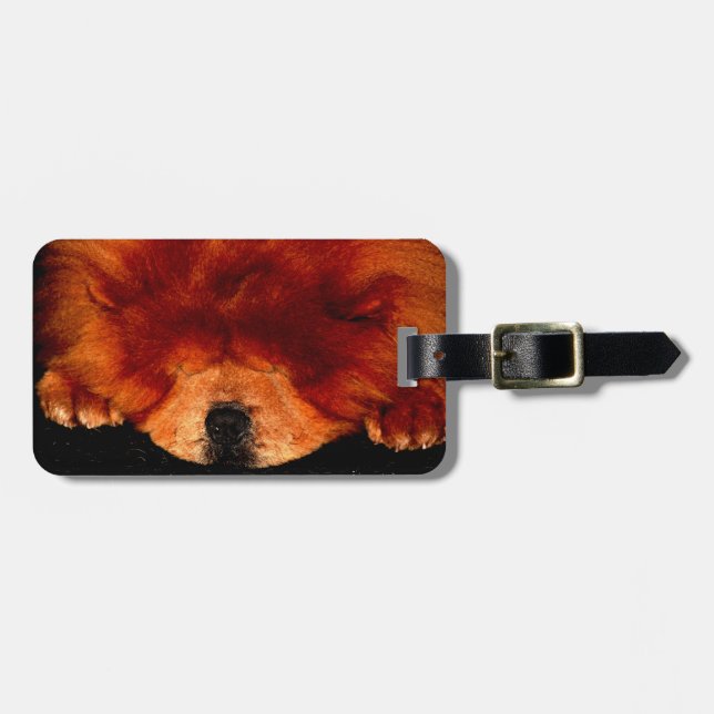 Etiqueta De Bagagem Chow Chow Chow Cd ltcnm (Frente Horizontal)
