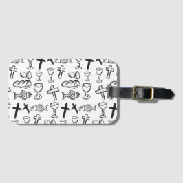 Etiqueta De Bagagem Christian Pattern