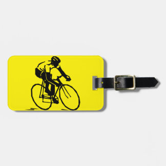 Etiqueta De Bagagem Ciclismo amarelo