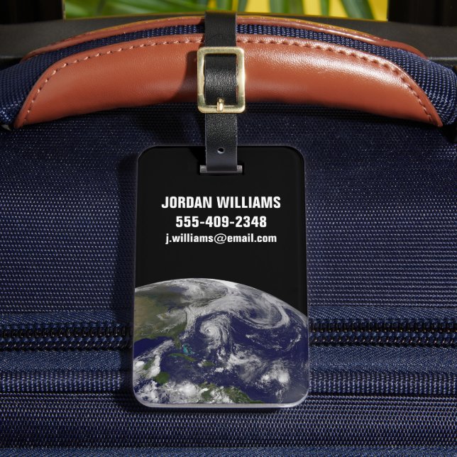 Etiqueta De Bagagem Ciclones Tropicais Katia, Lee, Maria E Nate. (Frente Insitu 2)