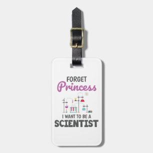 Etiqueta De Bagagem cientista branco